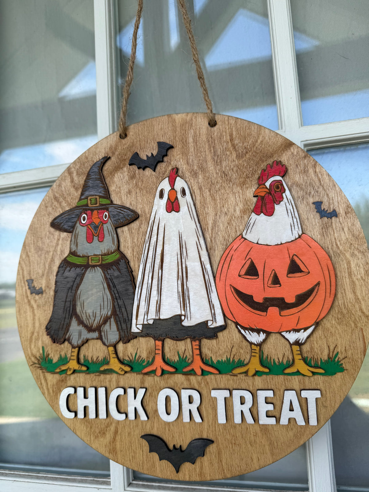 Chick or Treat Halloween Door Hanger