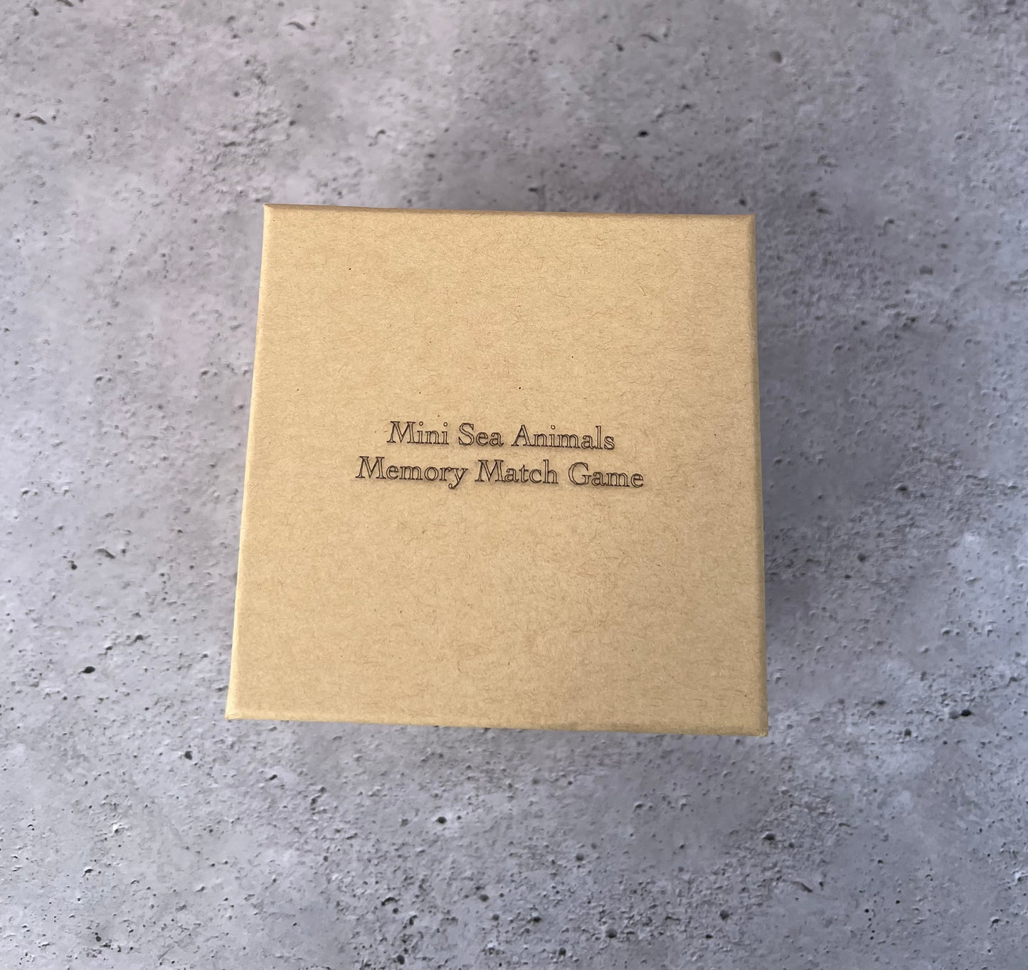 Mini Sea Animal Memory Match Game | Wooden Ocean Memory Game for Kids | Montessori Inspired | Travel Size