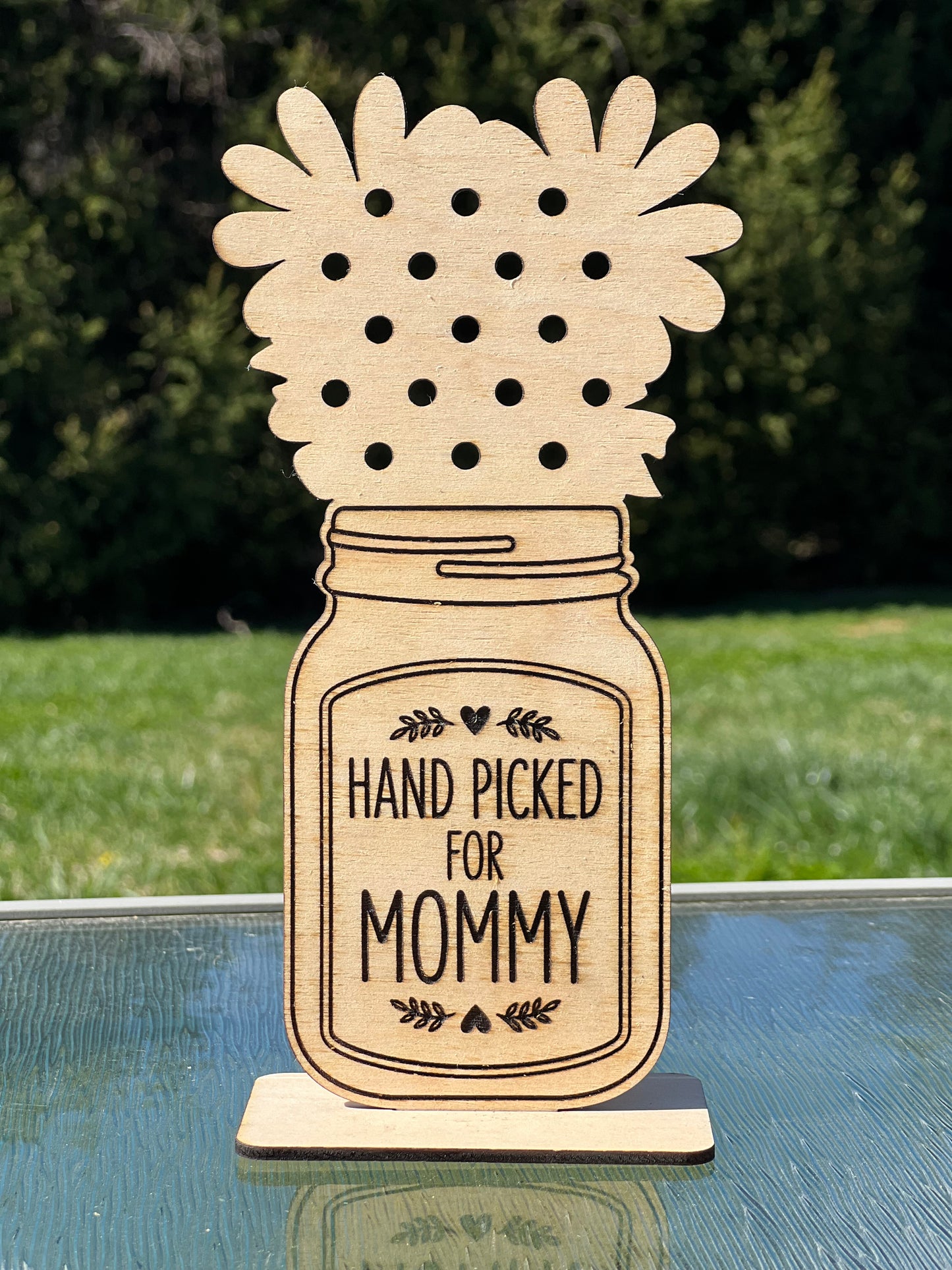 Wooden Flower Holder