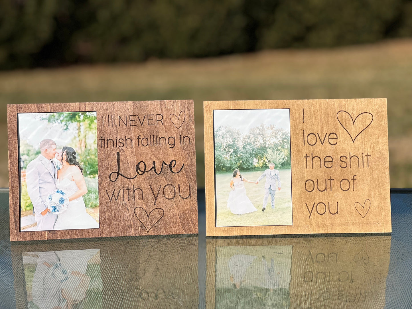 I’ll never finish falling in love with you picture frame