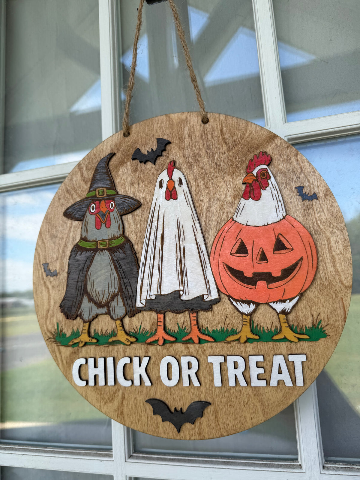 Chick or Treat Halloween Door Hanger