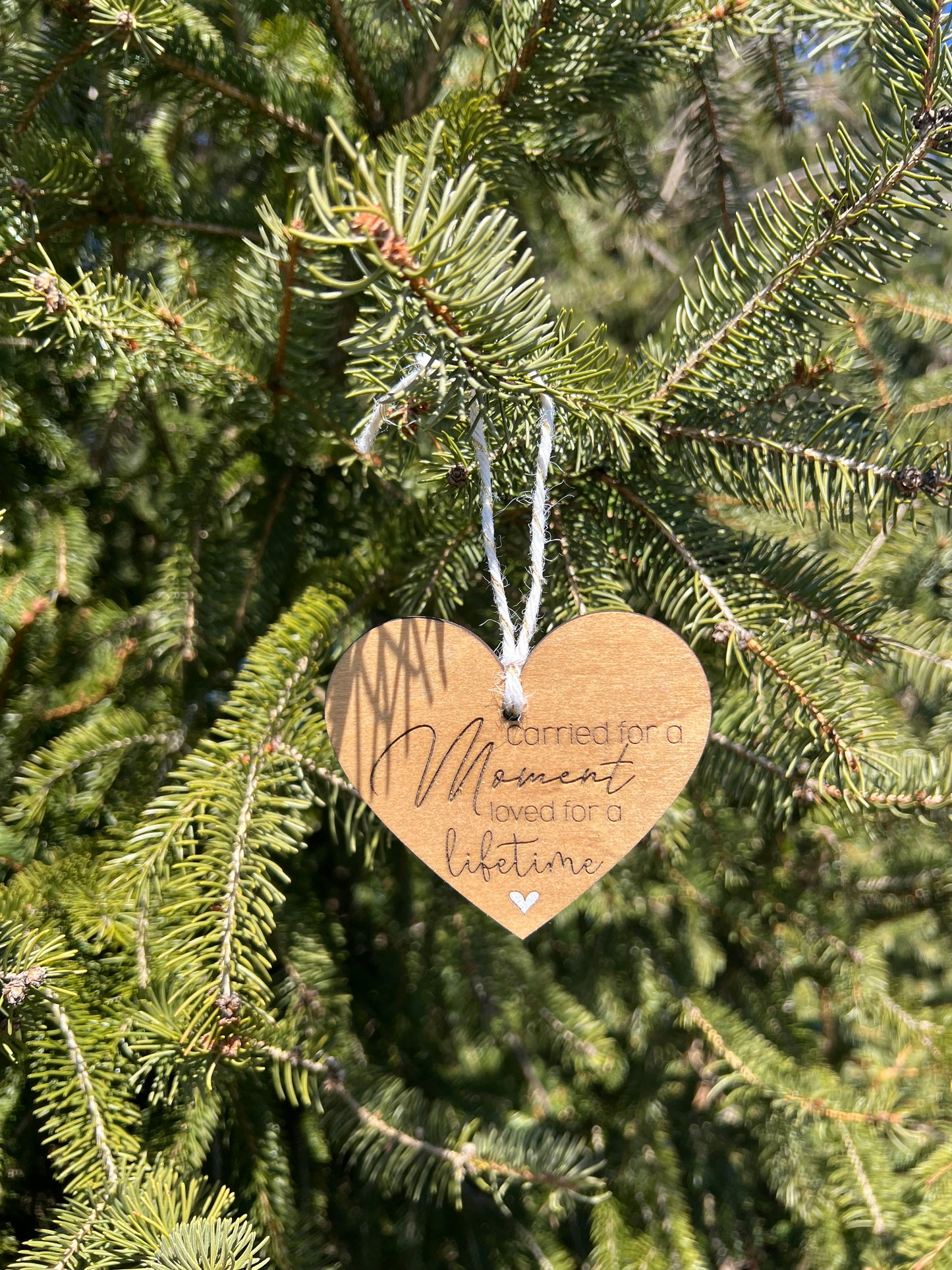 Remembrance Ornament – “Carried for a Moment, Loved for a Lifetime”