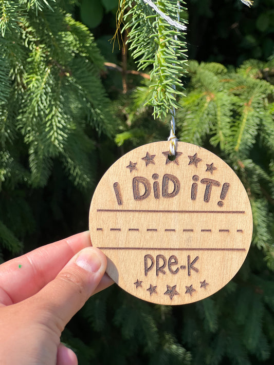 “I Did it!” Handwriting keepsake