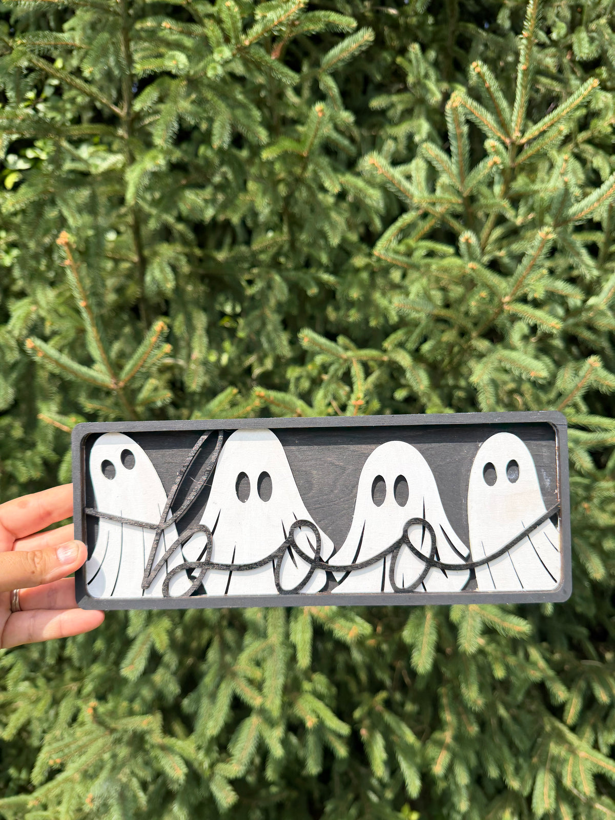 Freestanding Halloween BOO Ghost Sign
