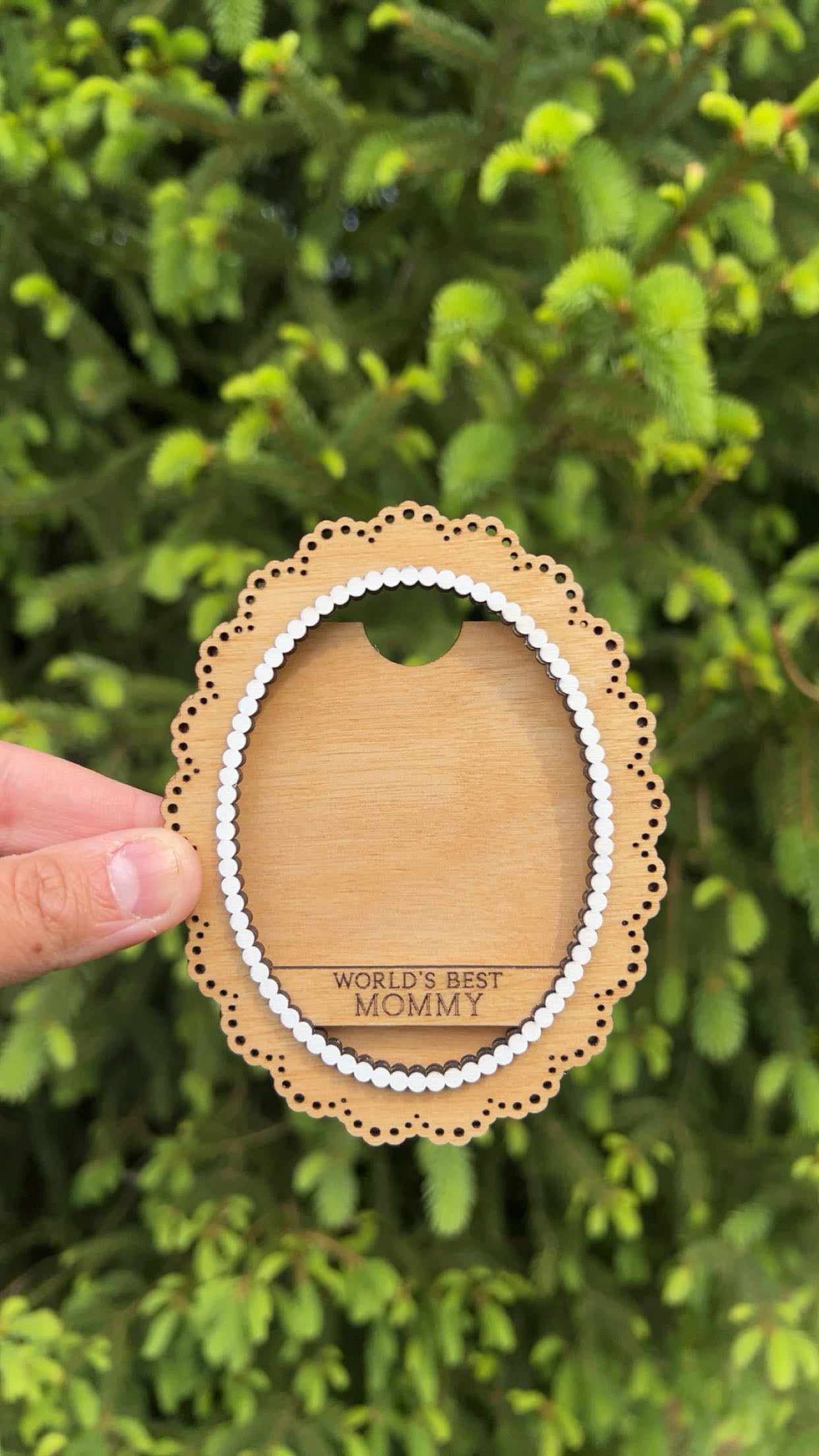 World’s Best Mommy Magnet Wallet Size Picture Frame
