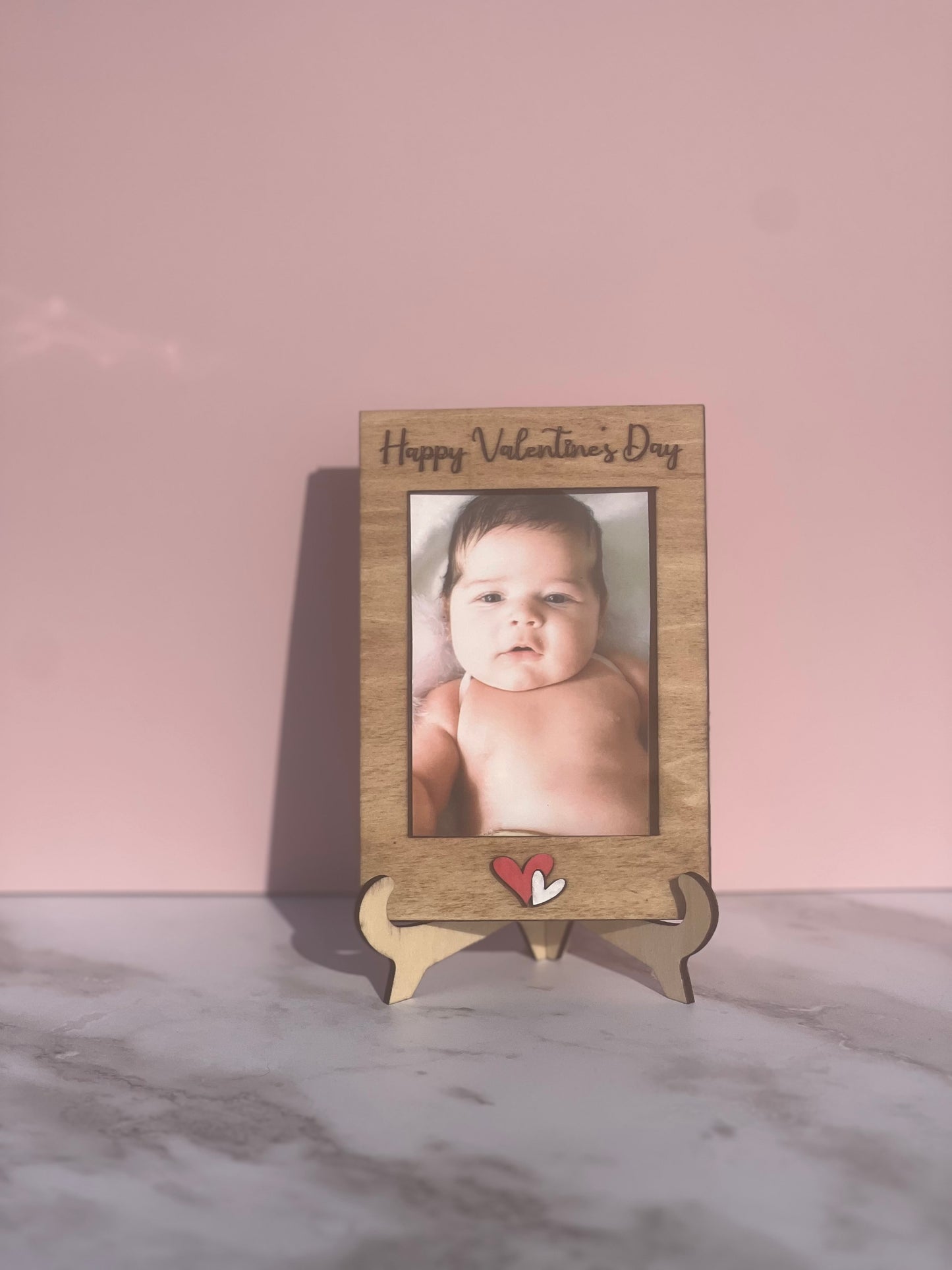 Happy Valentine’s Day Mini Photo Frame – Wallet Size Keepsake