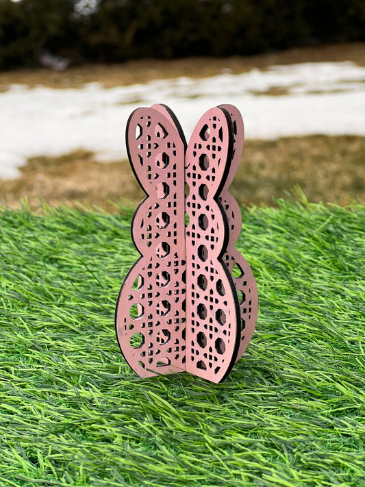 Easter Wooden Bunny Decor Set (Bundle of 5)