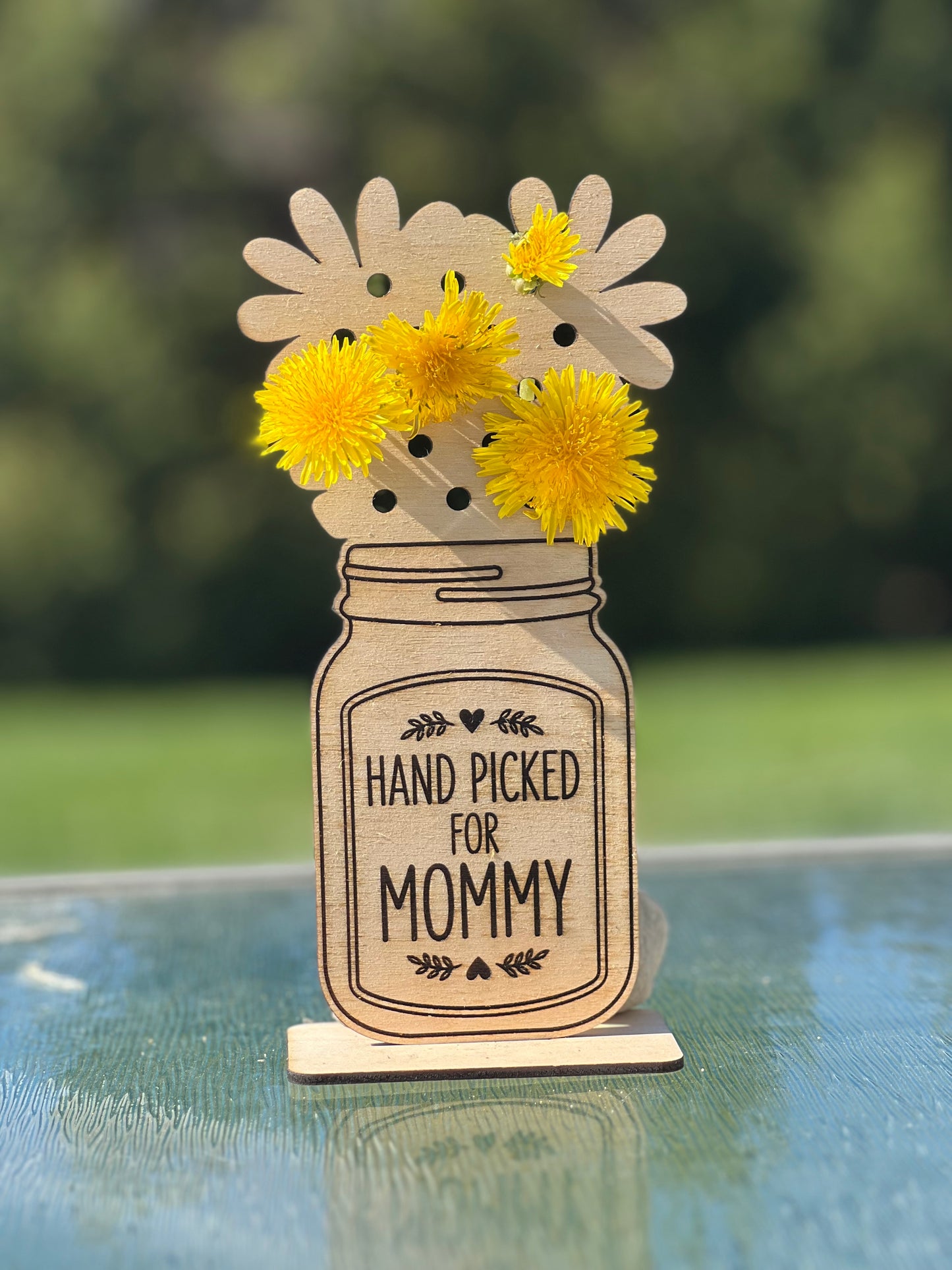 Wooden Flower Holder