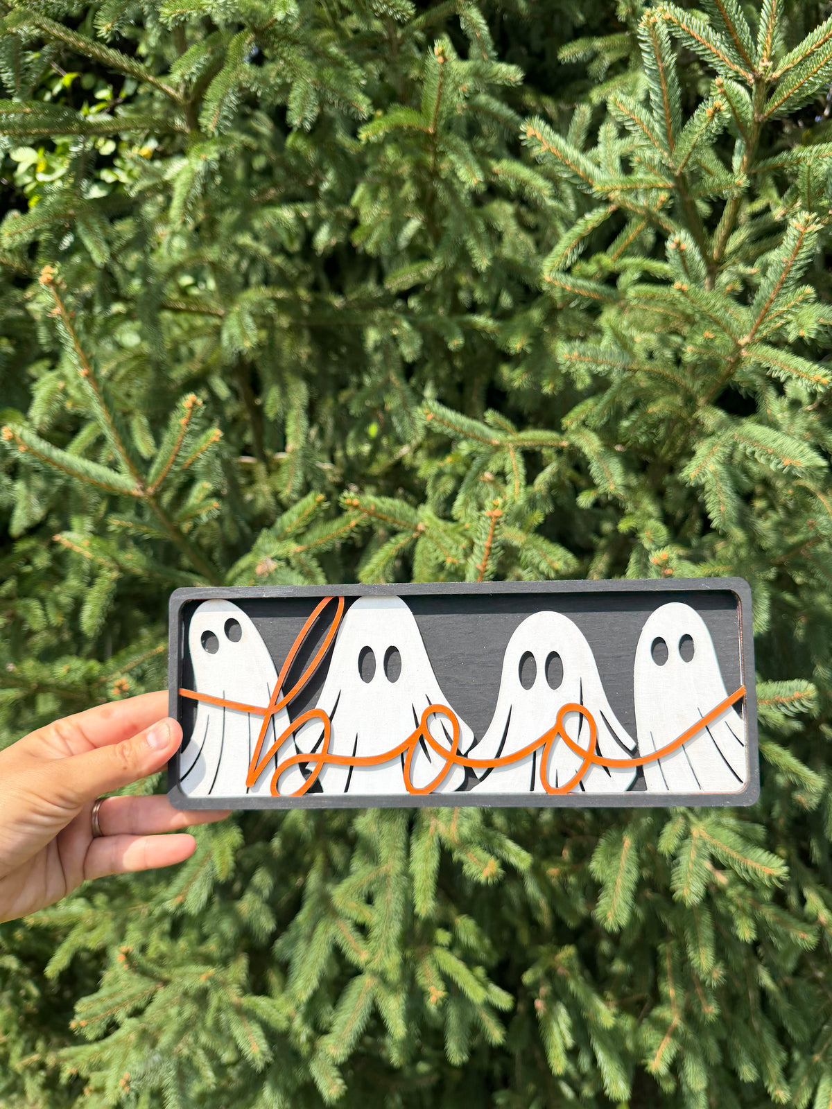 Freestanding Halloween BOO Ghost Sign