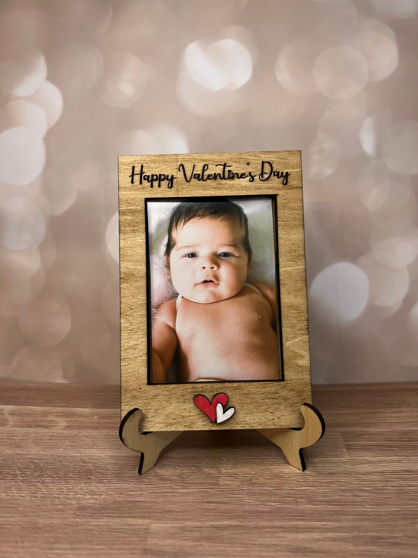 Happy Valentine’s Day Mini Photo Frame – Wallet Size Keepsake
