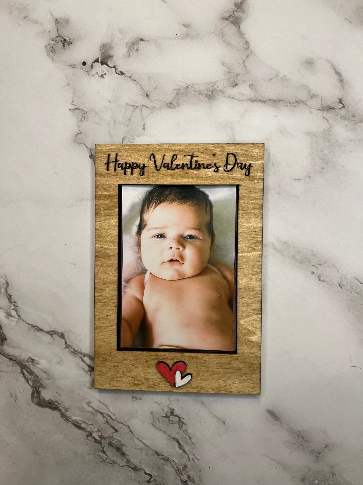 Happy Valentine’s Day Mini Photo Frame – Wallet Size Keepsake