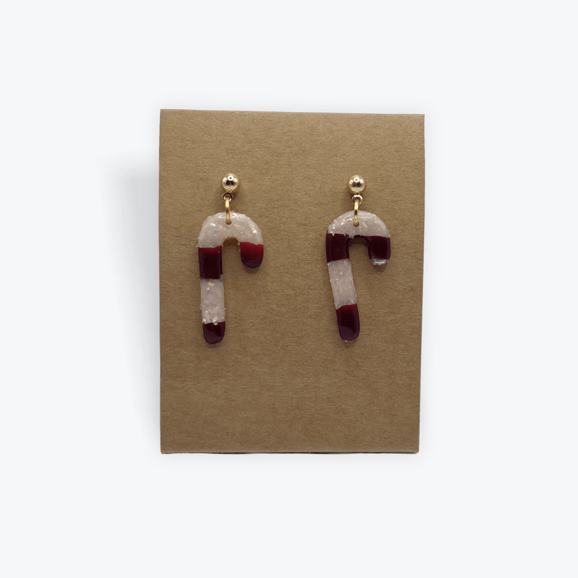 Candy Cane Earrings - KG Creations